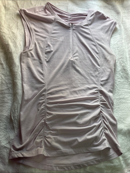 Athleta Tops - Athleta Pacifica Contoured Quarter-zip Tank in light lavender
